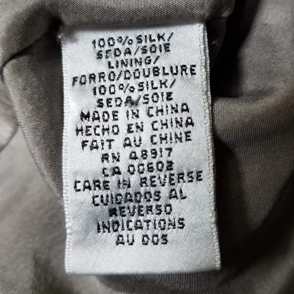 Calvin Klein Silk Botanical Skirt size 14